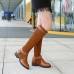 Large Size Casual Buckle Zipper Over The Knee Boots
