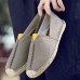 Men Casual Hand Stitching Canvas Espadrille Loafers Flats