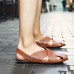 Men Soft Genuine Leather Beach Slippers Sandals Slip On Shoes