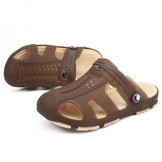 Men Breathable Hollow Outs Beach Slippers Sandals Rainy Days Shoes
