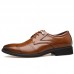 Men Brogue Carved Dress Shoes Business Casual Oxfords