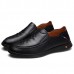 Men Casual Business Hand Stitching Slip On Leather Oxfords Shoes