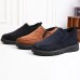 Comfy Soft Suede Leather Warm Fur Lining High Top Oxfords for Men