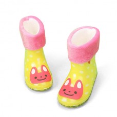 Children Girls Boys Cartoon Cotton Padded Jelly Winter Warm Rain Boots